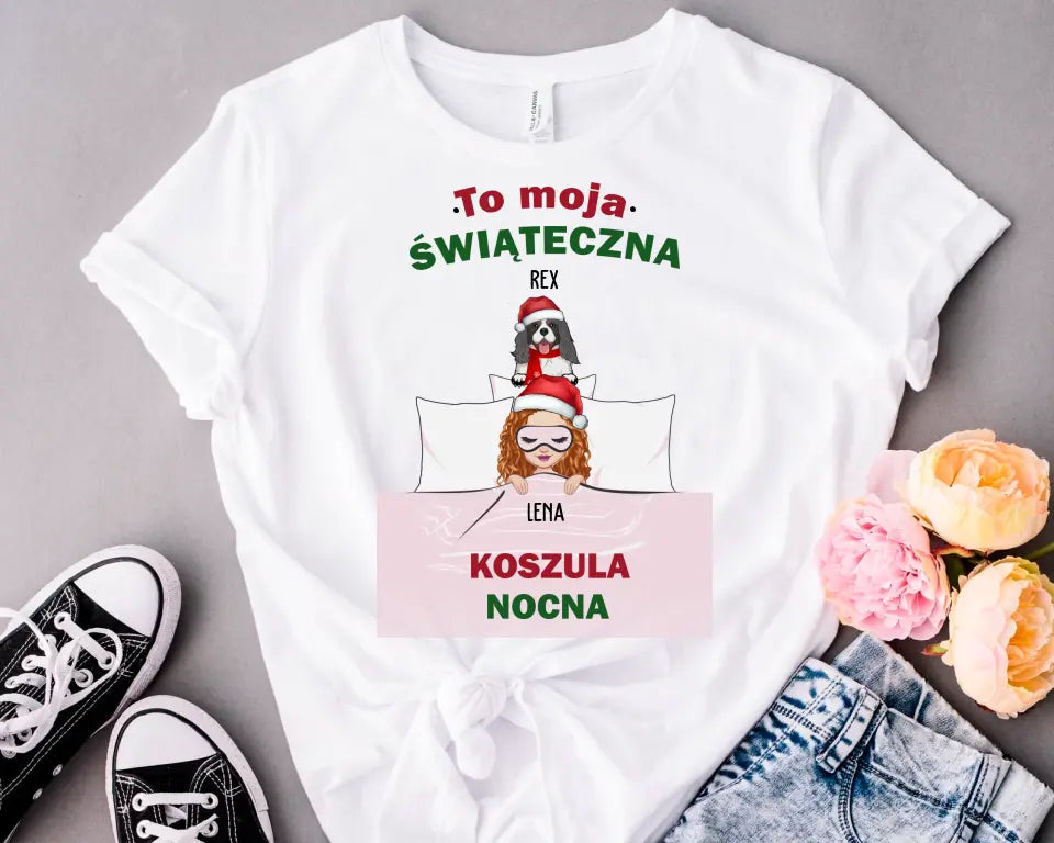 To moja świąteczna koszula nocna